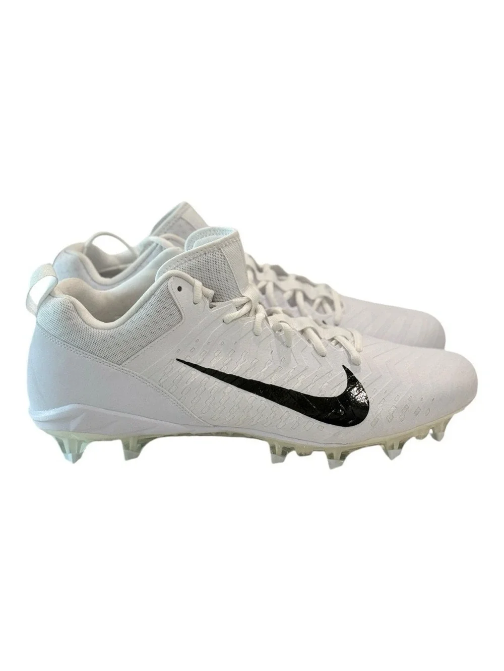 NIKE Alpha Men's  'White Black' Menace 2 Low Men's Football Cleats Size 16